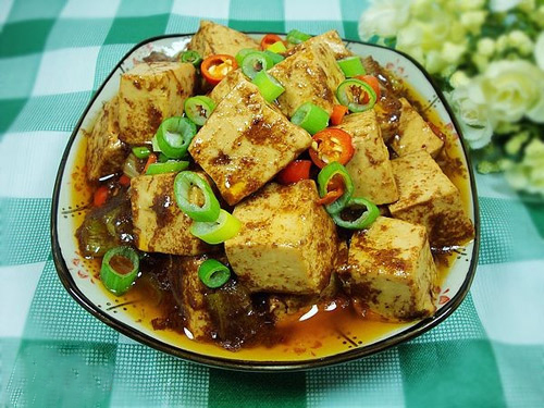 虾酱炒豆腐